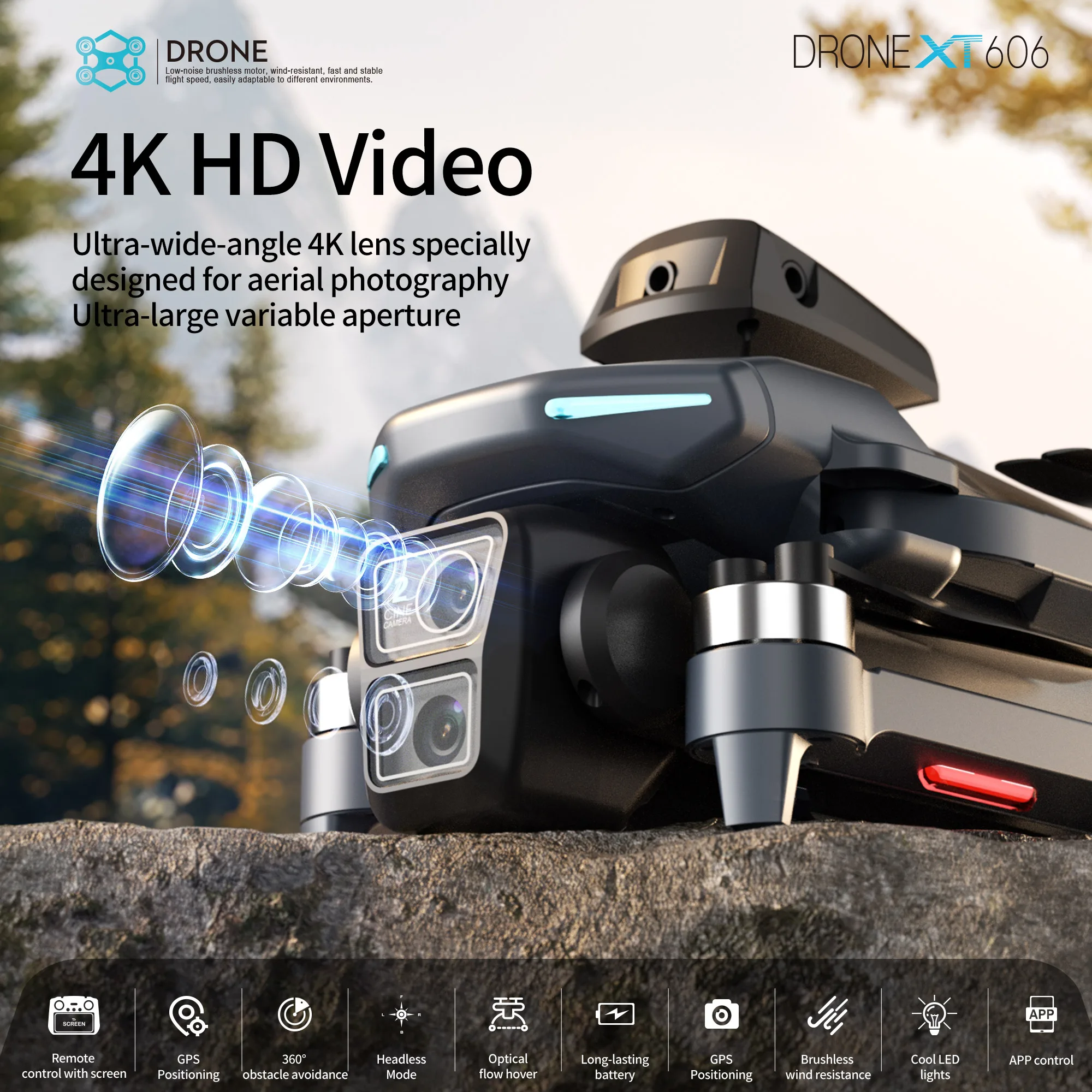 Drone GPS XT606 MAX Asli 4k Pr - Drone Photogrammetry ulasan dan harga
