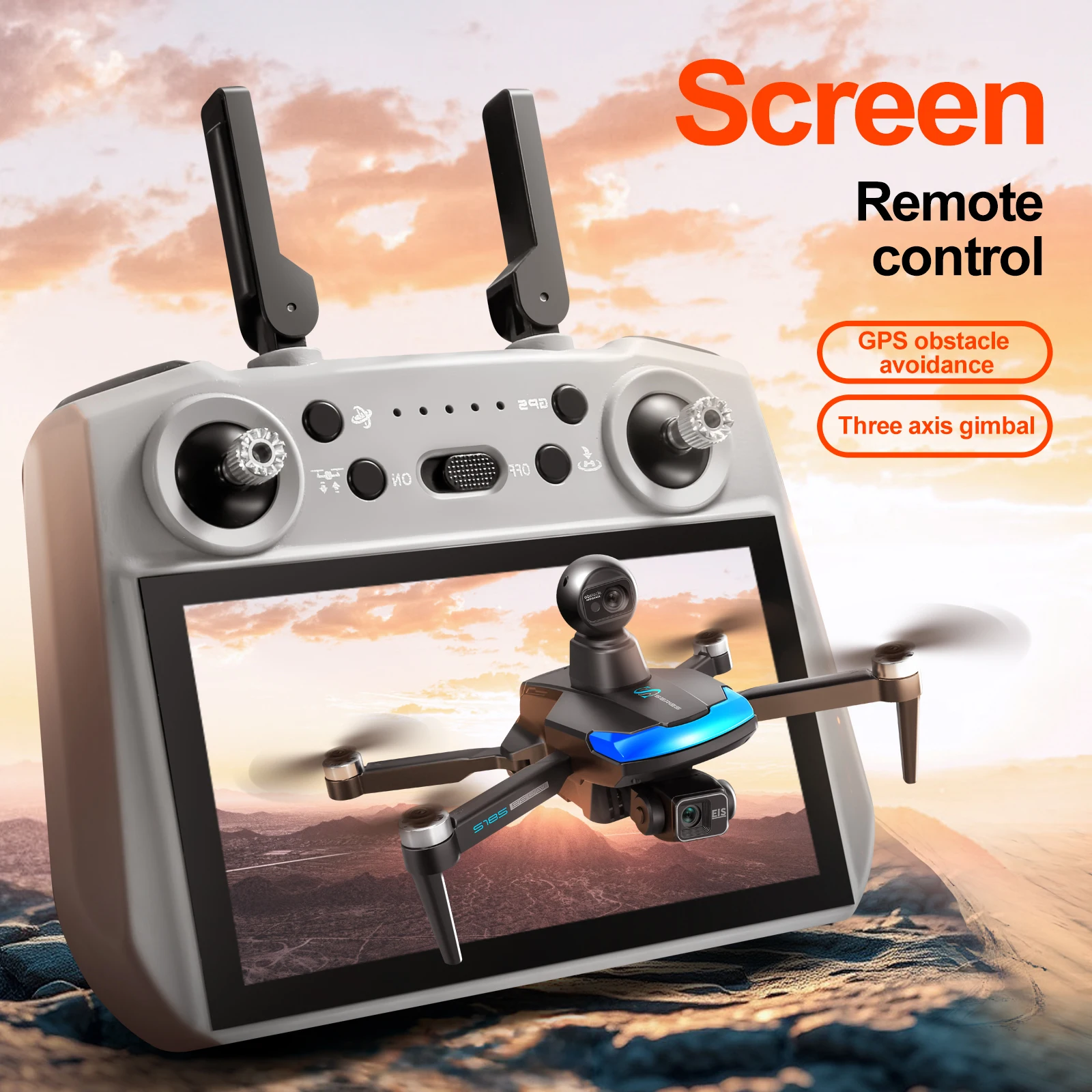S185 Drone Profesional 2.7K HD - Drone Photogrammetry ulasan dan harga