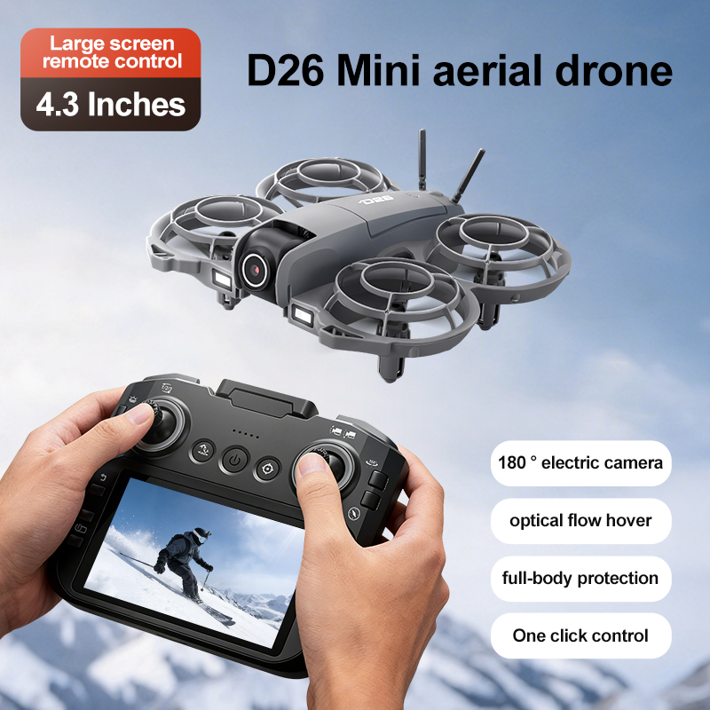 Drone D26 4K Aerial HD 180 °   - Drone Cinematic ulasan dan harga