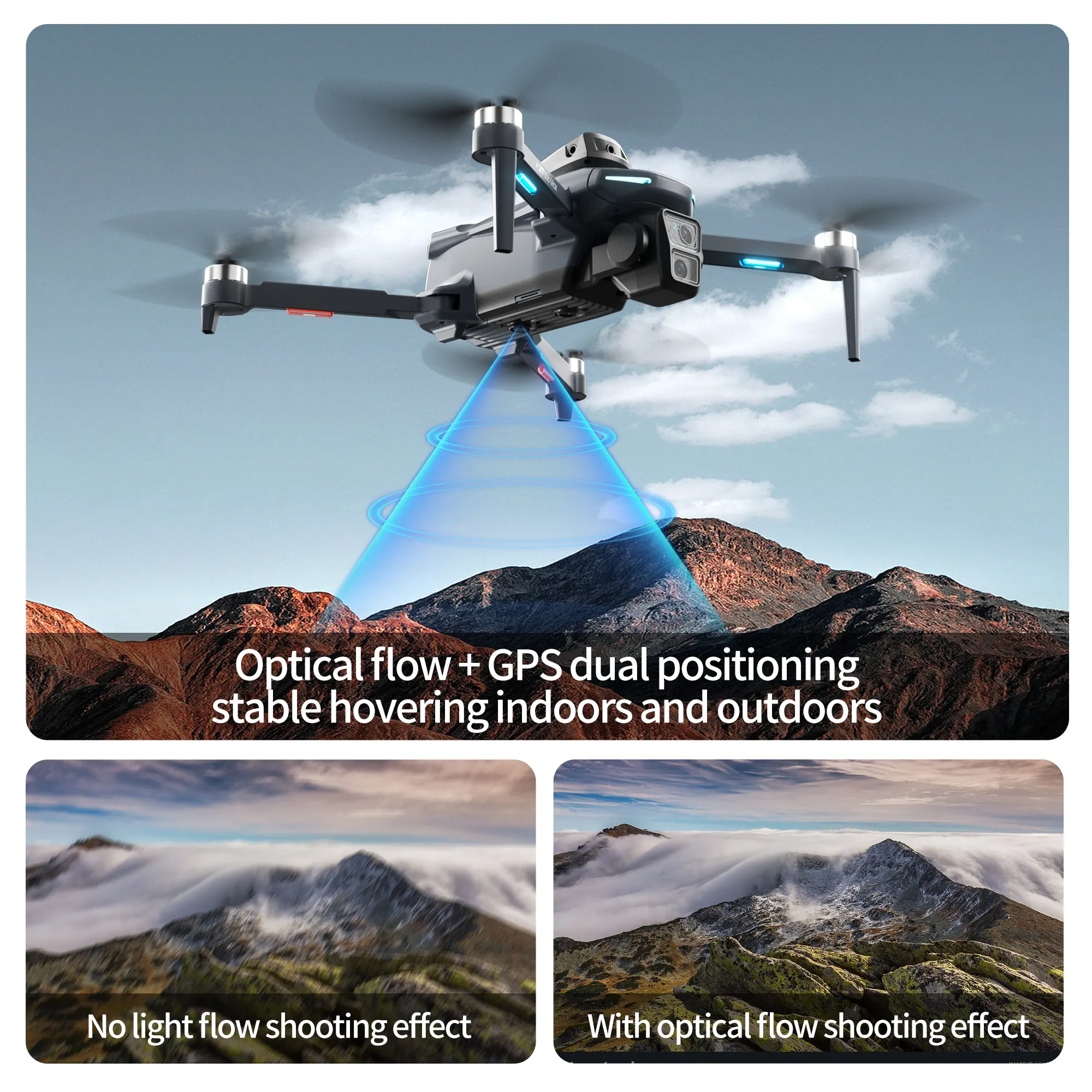 Drone GPS XT606 MAX Asli HD 8K - Drone Surveying ulasan dan harga